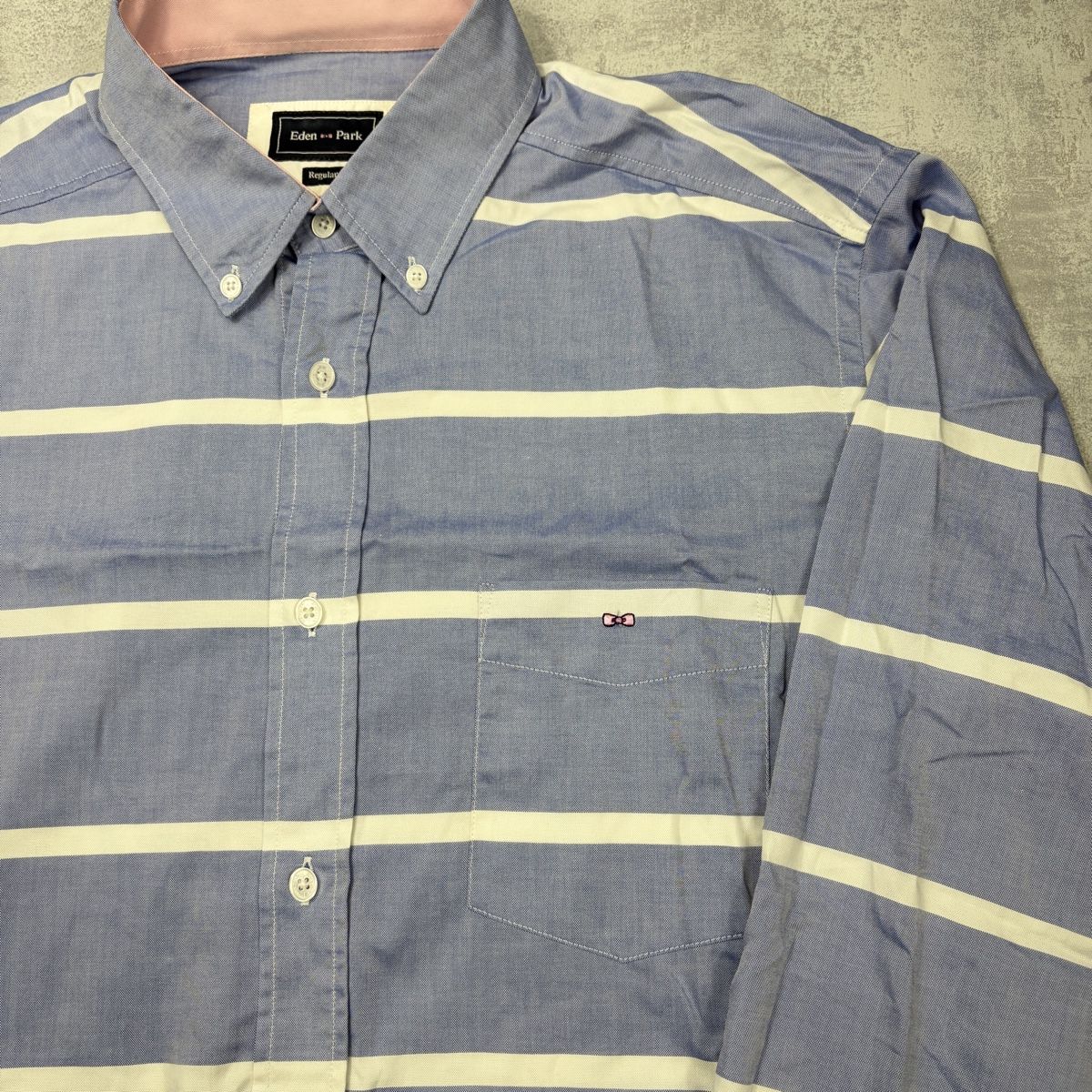 Hemden: Chemise Eden Park rayée bleu et blanche - L Regular – Neu (gemäss Beschreibung) aus Hauterive NE von Leo_o 2