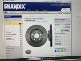 Bremsscheibe Vorderachse Innenbelüftet Volvo S60 (-2009), S8
