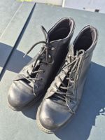 Schicke, schwarze Damen Lederschuhe, Gr. 39 - Herbst!
