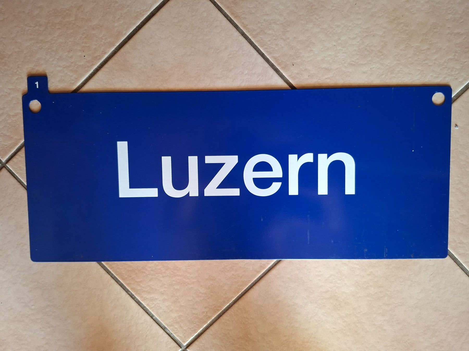 SBB/CFF/FFS Ecriteaux: SBB CFF Blech Schild,  beidseitig bedruckt – D'occasion à Schwanden Sigrisw par len_9yqg 1
