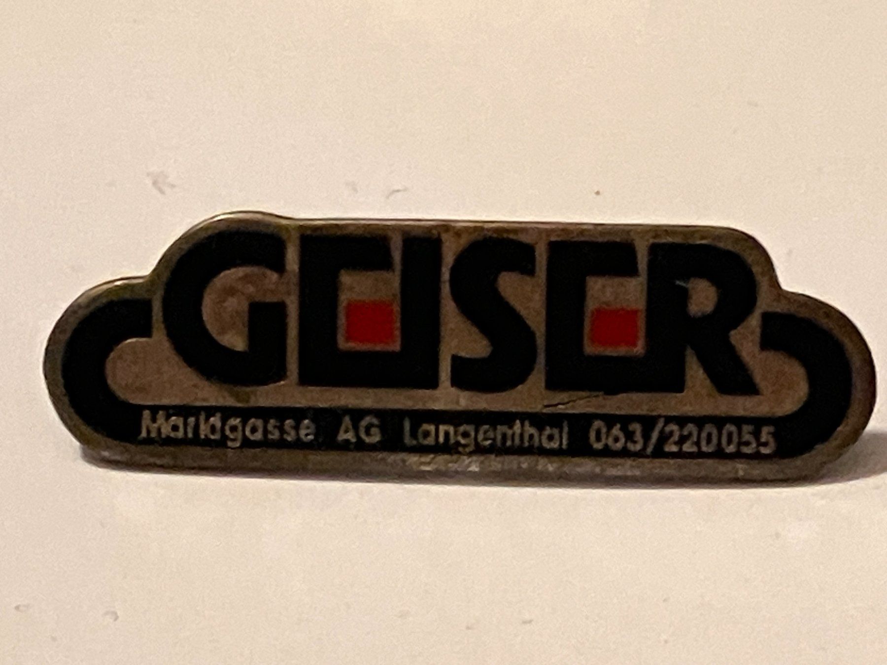 Placchette & Badge: 1 Pin Geiser Langenthal – Usato da Basel venduto da djwwpp