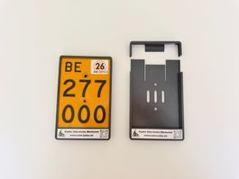 Nummernschildhalter für Mofas, E-Bikes, Velosolex, etc.
