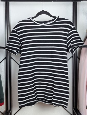 T-shirt H&M Rayée Noir et Blanc - Taille XS