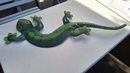 Wand Dekoration Geko Metall 1m