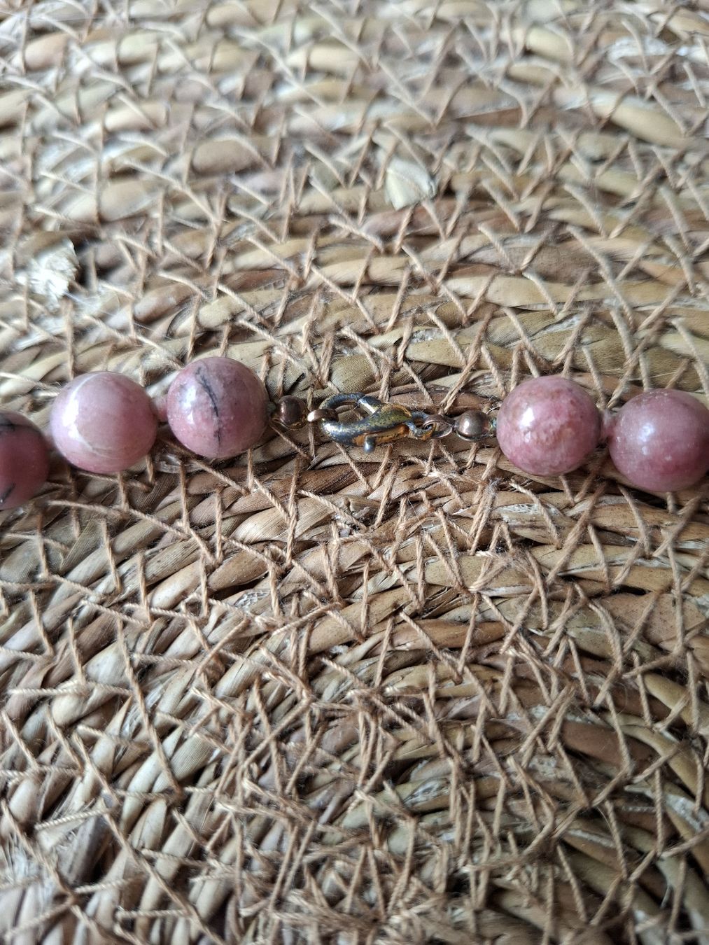 Catenine: Collier en pierres Rhodonite – Usato da Biel/Bienne venduto da Lionne72 2