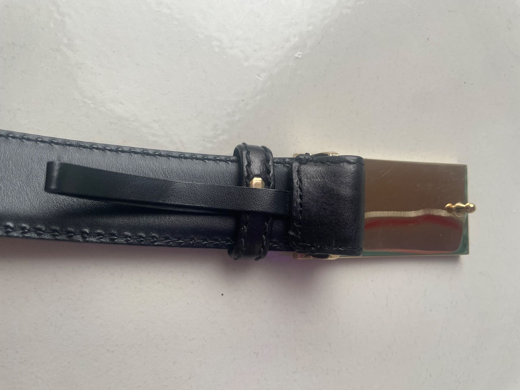 Gucci Cinture: Gucci - Belt Black and Gold – Usato da Minusio venduto da Pink222 4