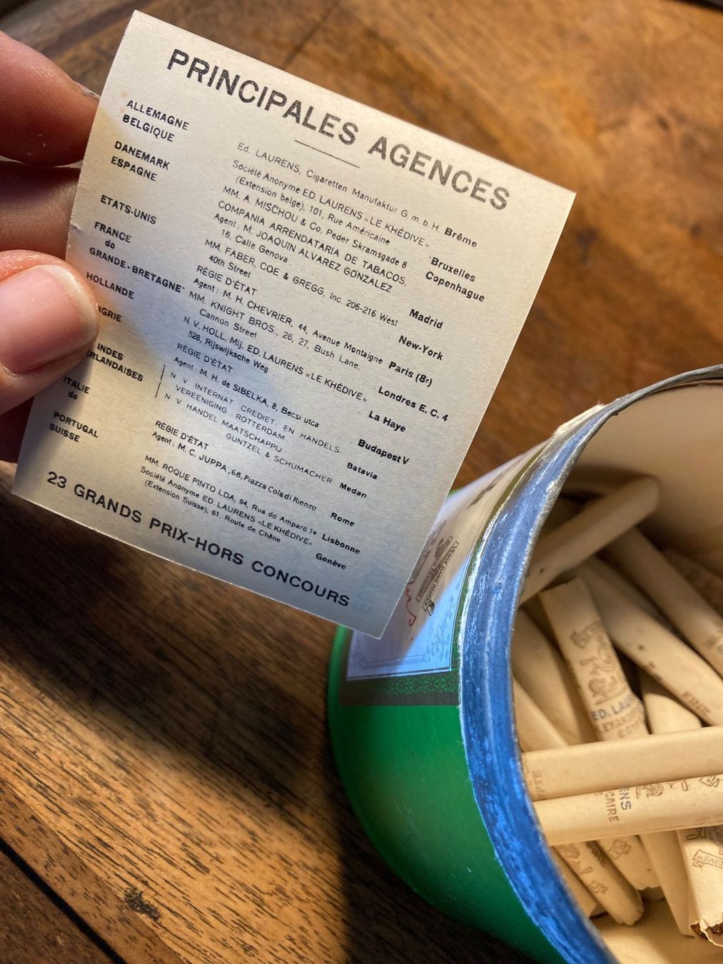 Barattoli: Blechdose Ed. Laurent Khédive N15 Cigarette Zigaretten Boite – Usato da St-Cierges venduto da LeRegain 6