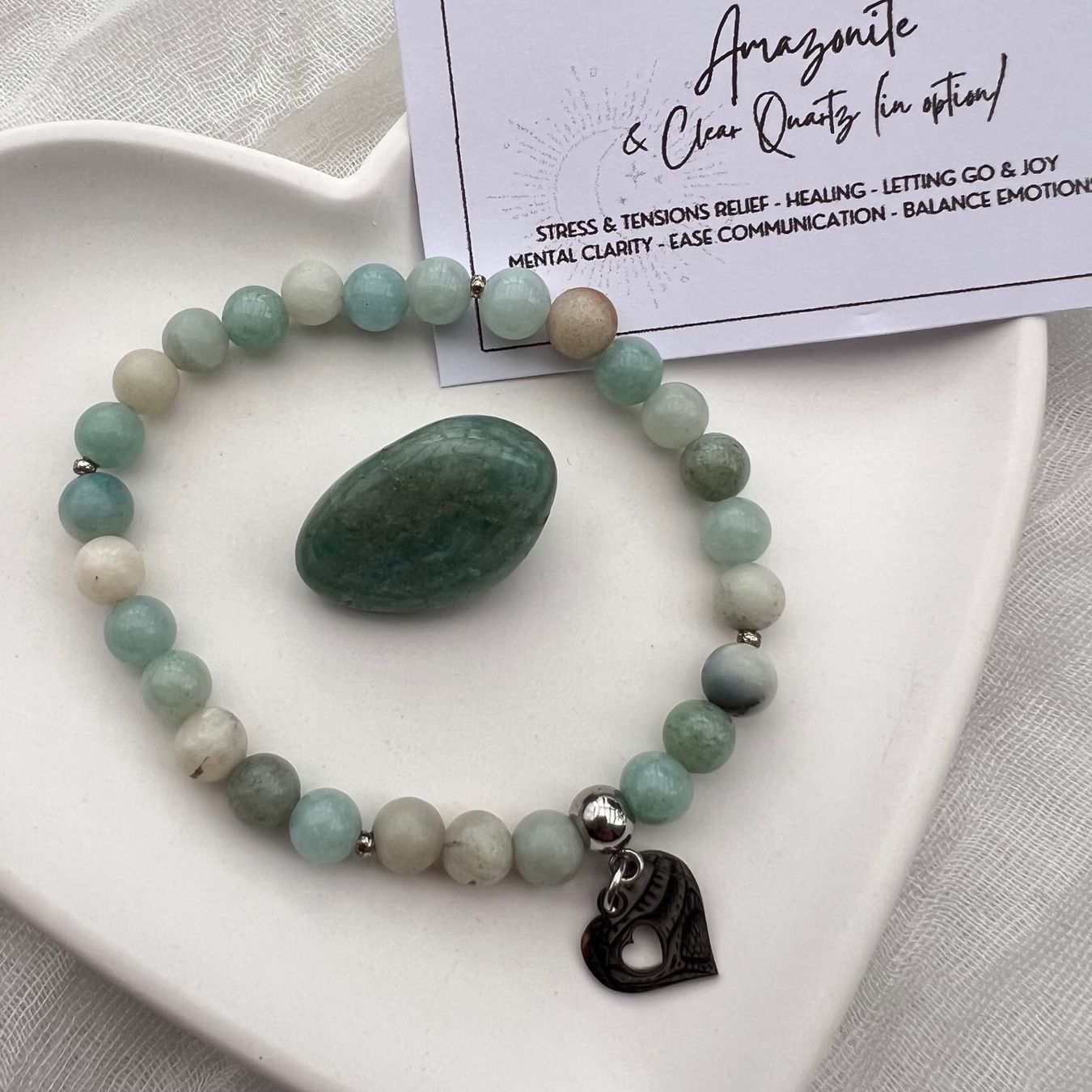 Bracciali & Braccialetti: Bracelet en amazonite - Amazonit Armband – Nuovo e nell'imballaggio originale da Pully venduto da sunaddict 4