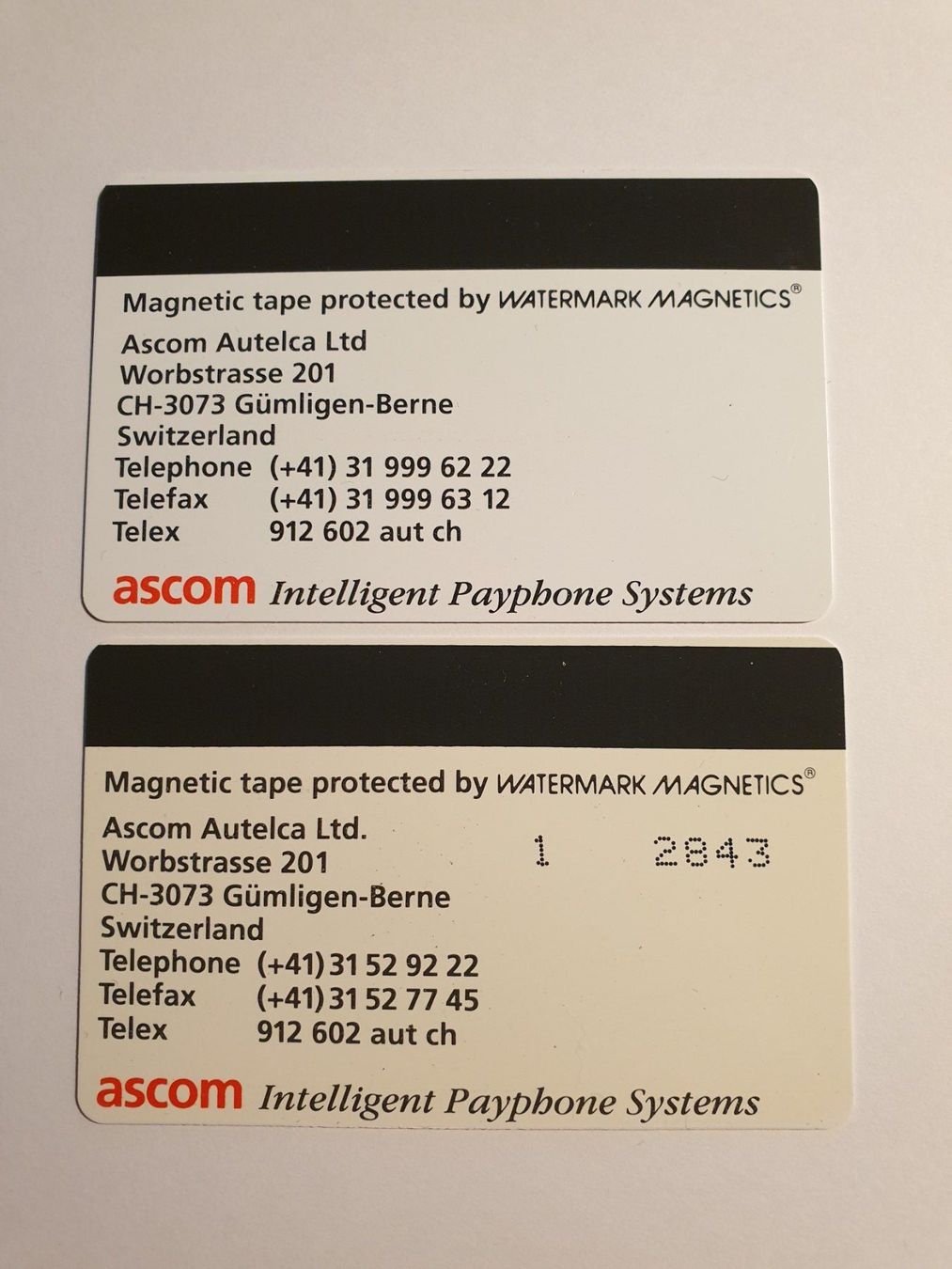 Schede telefoniche: Ascom – Usato da Rain venduto da chesz 1