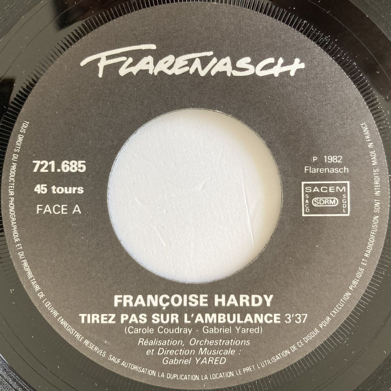 Dischi in vinile: FRANCOISE HARDY - TIREZ PAS SUR L'AMBULANCE – Usato da Bottens venduto da hotter-than-hell 2