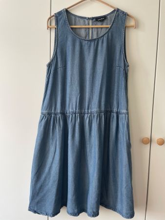 NULU Sommerkleid im Jeans-Look – 100% Lyocell – Grösse L