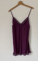 Negligee Damen Gr. M Aubergine Lila Spitze Nachthemd