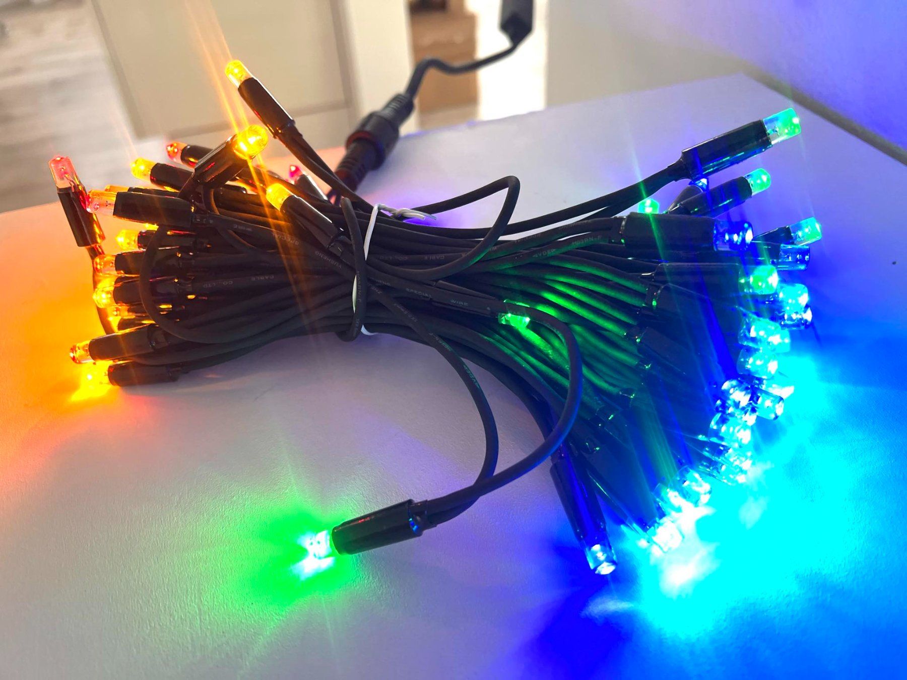 10 M LED Lichterkette Mit 80 LEDs – Warmweiß 2700–2900 K, Batteriebetrieben (4,5 V), IP44