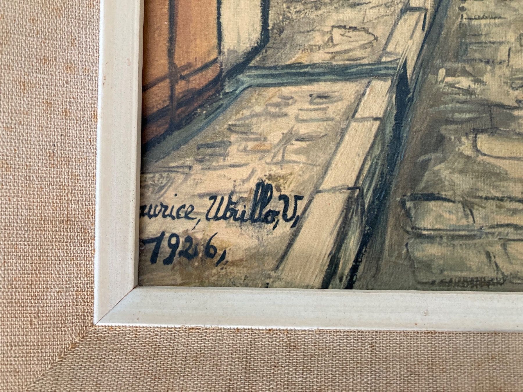 Dipinti: Reproduction numérotée MAURICE UTRILLO "La Rue St-Rustique" – Usato da Aumont venduto da del_f2k9 1