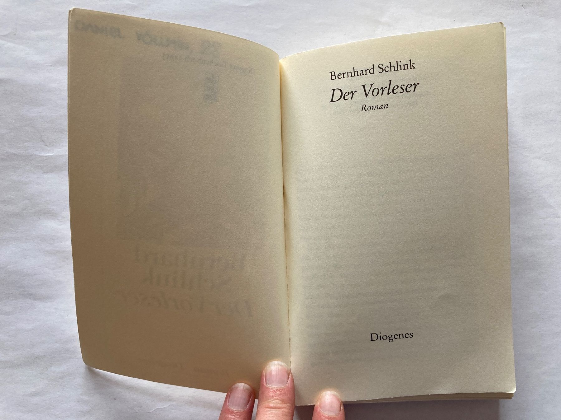 Libri: Buch: Der Vorleser (von Bernhard Schlink) – Usato da Bubendorf venduto da Alpenheidi 3