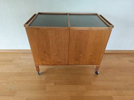 Mid Century Niels Glasdam Servierwagen Barwagen Teak