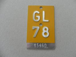 Mofanummer  Nr. Mofa No  Nummer GL 78 Glarus 1978 Geschenk