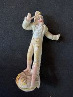 Antike viktorianische Porzellanfigur eleganter Edelmann, 6.5