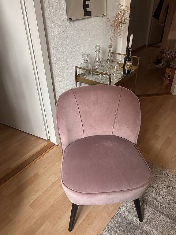 Poltrone: Samt-Cocktailsessel Lucky in Altrosa – Usato da Zürich venduto da Naemizi