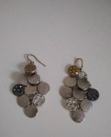 Elegant Multi-Stone Disc Dangle Earrings!