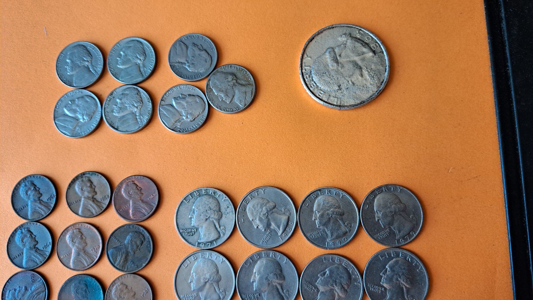 Tutti le monete: 1 Dollar 1865 +div.Cents +div.Quarter – Usato da Affeltrangen venduto da Handre 1