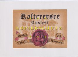 Etikette für Wein - Kalterersee Auslese /bd