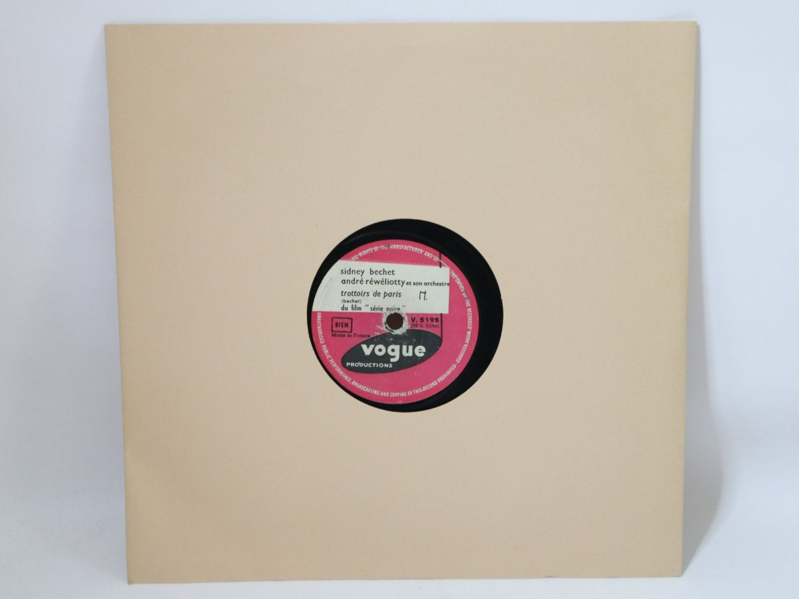 Dischi in vinile: Schellack Sidney Bechet Trottoirs De Paris Schallplatte – Usato da Eschenbach SG venduto da Astalavista