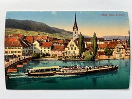 Postkarte Dampfschiff Hohenklingen Stein Am Rhein, um 1900