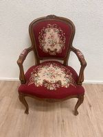 Vintage Louis XV Stil Armlehnsessel mit Gobelinbezug