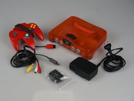Nintendo 64 Konsole mit Controller (Clear Orange)