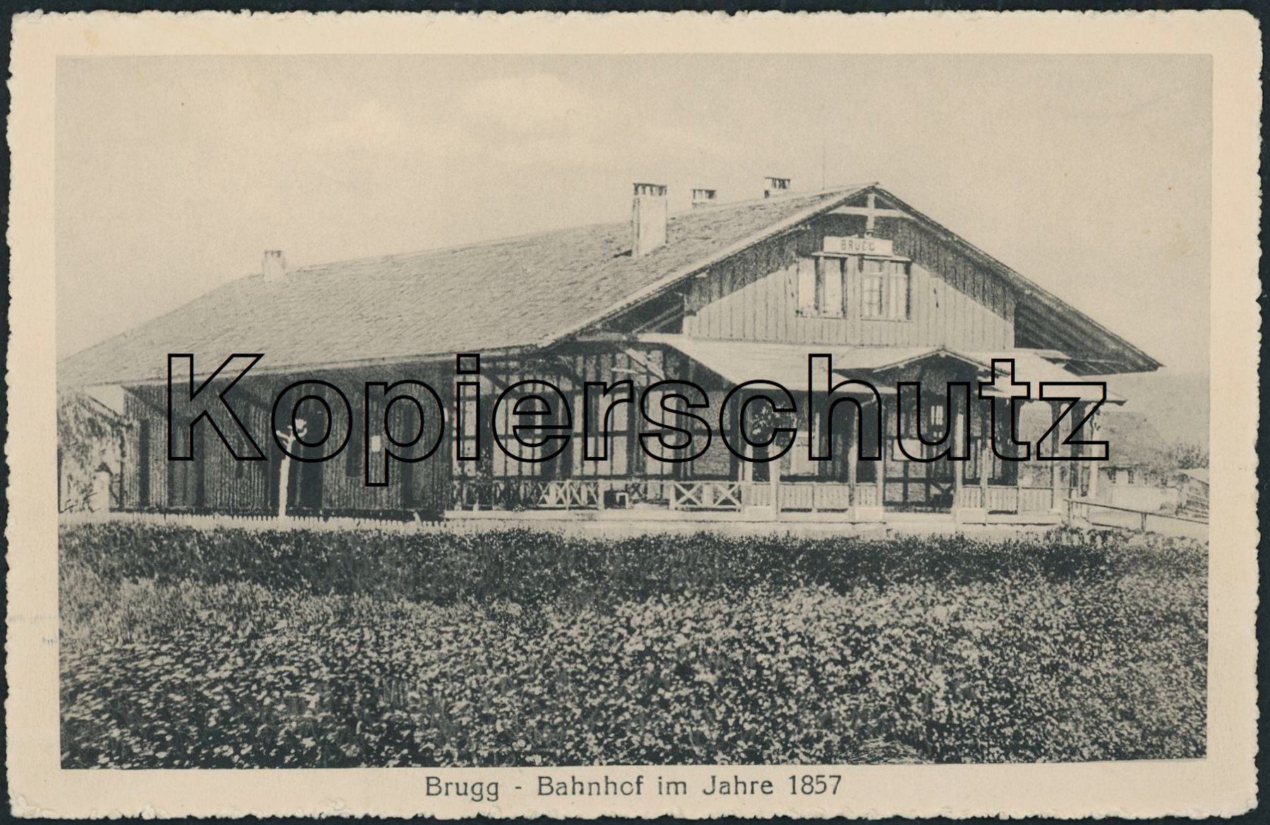 Cartoline postali: AG Brugg - Bahnhof - Bahn – Nuovo (secondo la descrizione) da Schindellegi venduto da leecollect