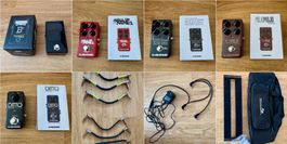 E-guitar effects + tuner + gratis patch/power cables & board
