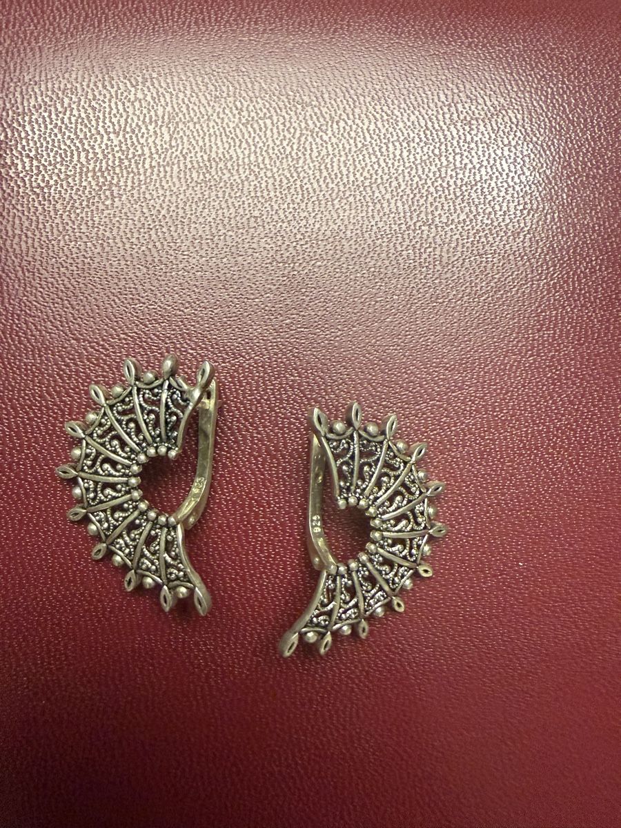 Orecchini pendenti & Orecchini a lobo: Silver hand-made ring and earrings – Nuovo (secondo la descrizione) da Glis venduto da lus_sx55 1