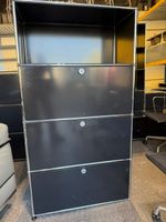 USM Haller Regal, schwarz, alte Generation, gebraucht