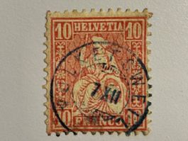 Sitzende Helvetia 10 Rp