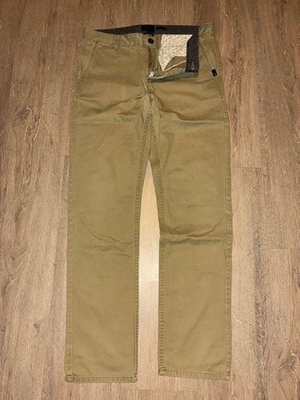 Chino-Hose Quicksilver, beige, Grösse 33/32, Straight Fit