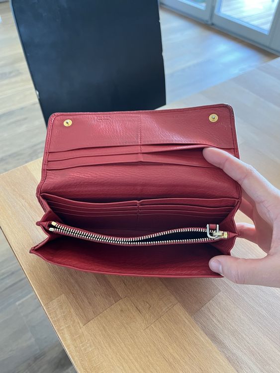 Prada Portafogli: Prada Portemonnaie rot – Usato da Winterthur venduto da ale_2z22 1