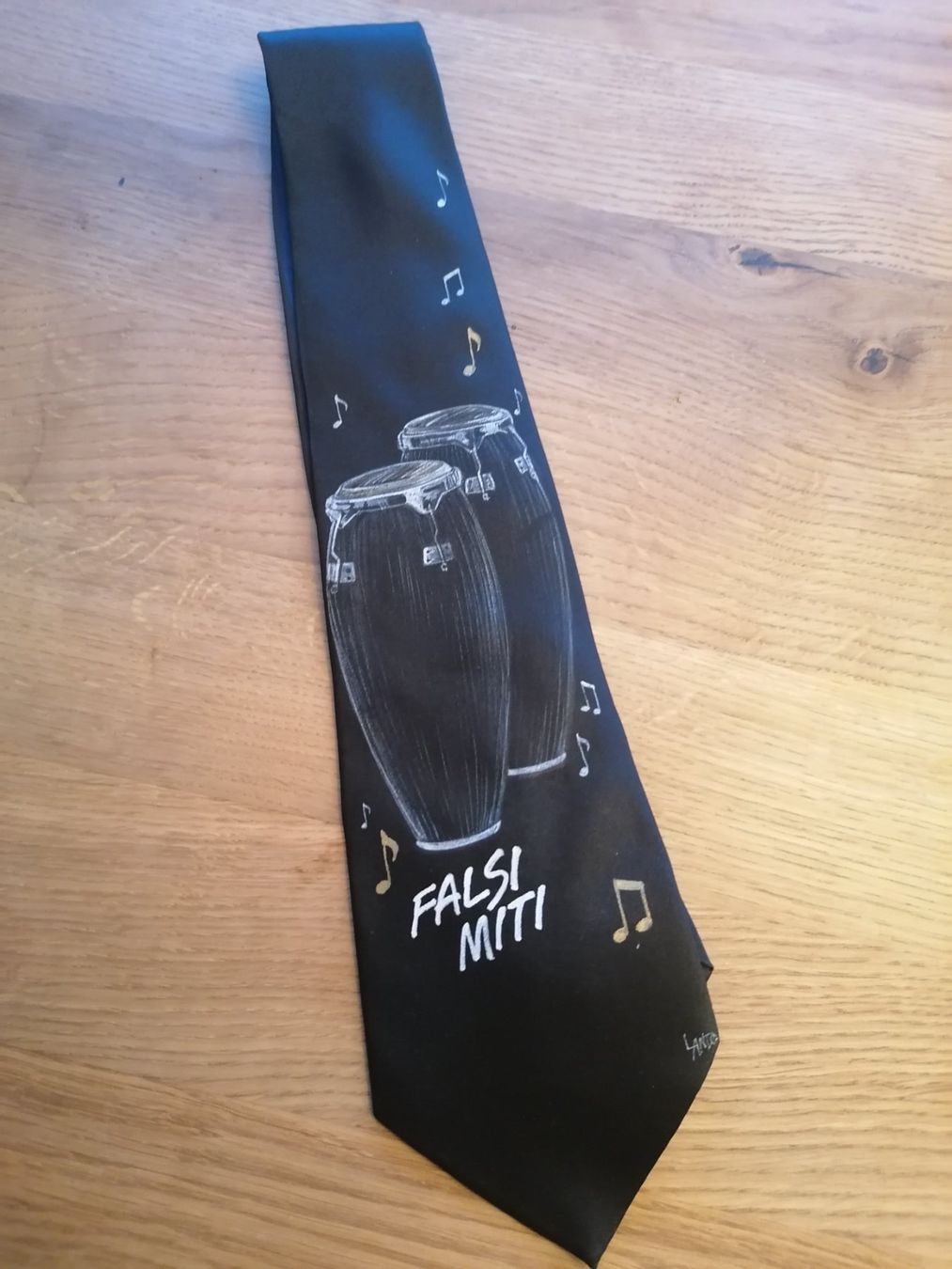 Krawatten: Lando Pobre - Handgemalt Krawatte - Nr. 197 – Gebraucht aus Basel von vintagecollector