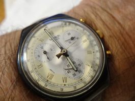 S-WATCH CHRONOGRAPH HERREN UHR.QUARTZ.22JEW-LÄÜFT-40X40MM
