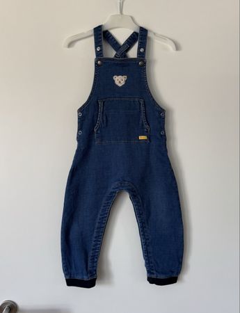 Steiff Latzhose Jeans Gr. 92 (18-24Mt.) -Top Zustand