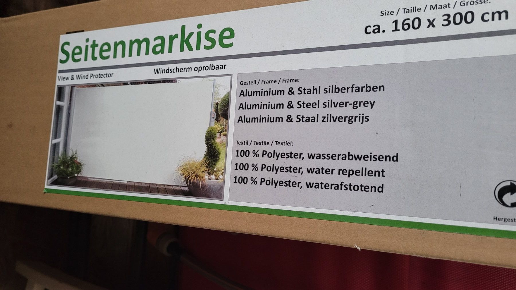 Paraventi: Seitenmarkise – Nuovo e nell'imballaggio originale da Affoltern am Albis venduto da Flinty1