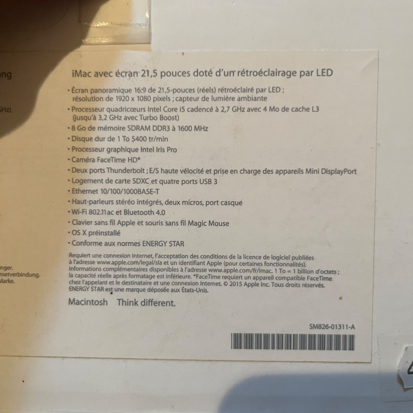Apple PC: iMac (21.5 pouces, fin 2013) + périphériques – Usato da St-Maurice venduto da mathiii.ss 5