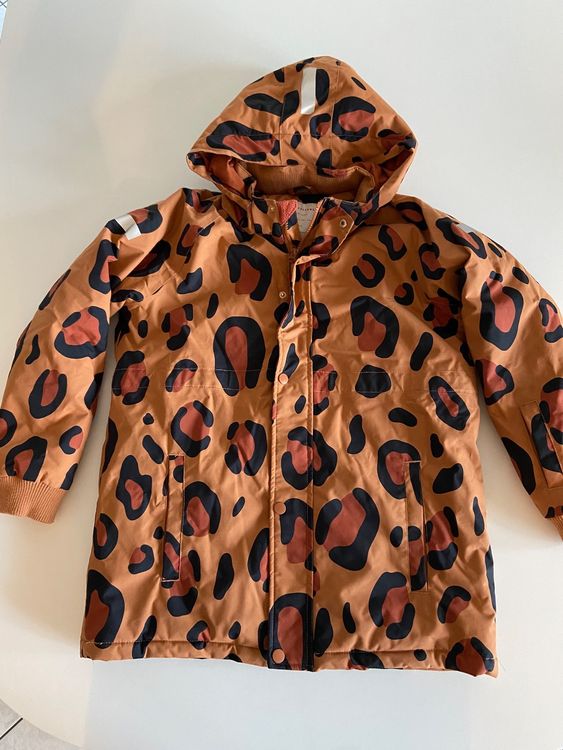 Amur Leopard Winterjacke Für Kinder - Warme Steppjacke Mit Kapuze