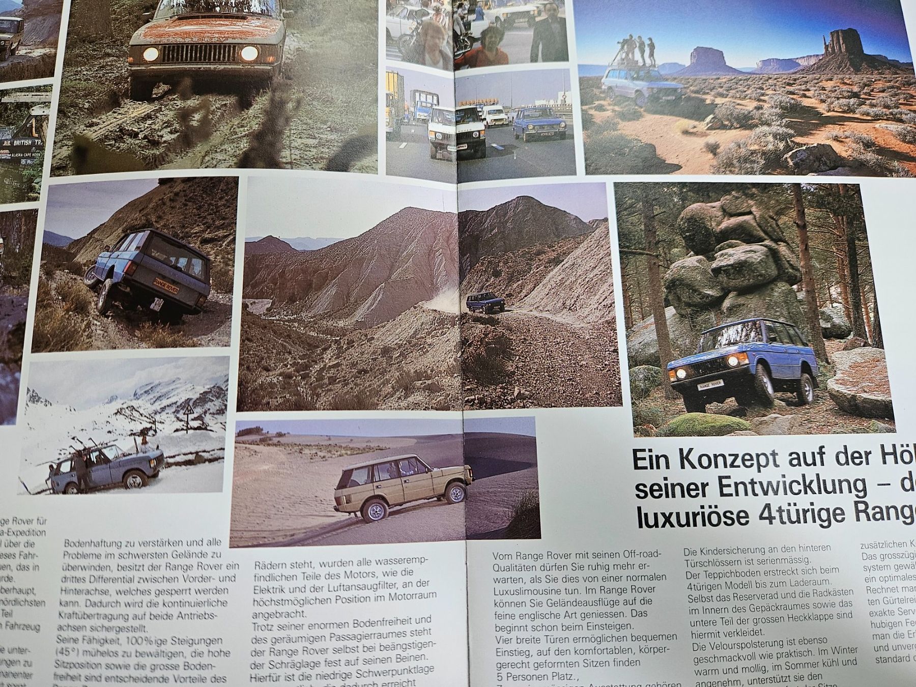 Land Rover Documenti: Range Rover 3.5 2 Door  4 Door  Prospekt ca 1981 xb – Usato da Flawil venduto da sr1_f6st 3