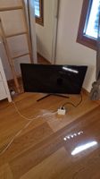 alter Samsung Smart Tv Schwarz mit Standfuss