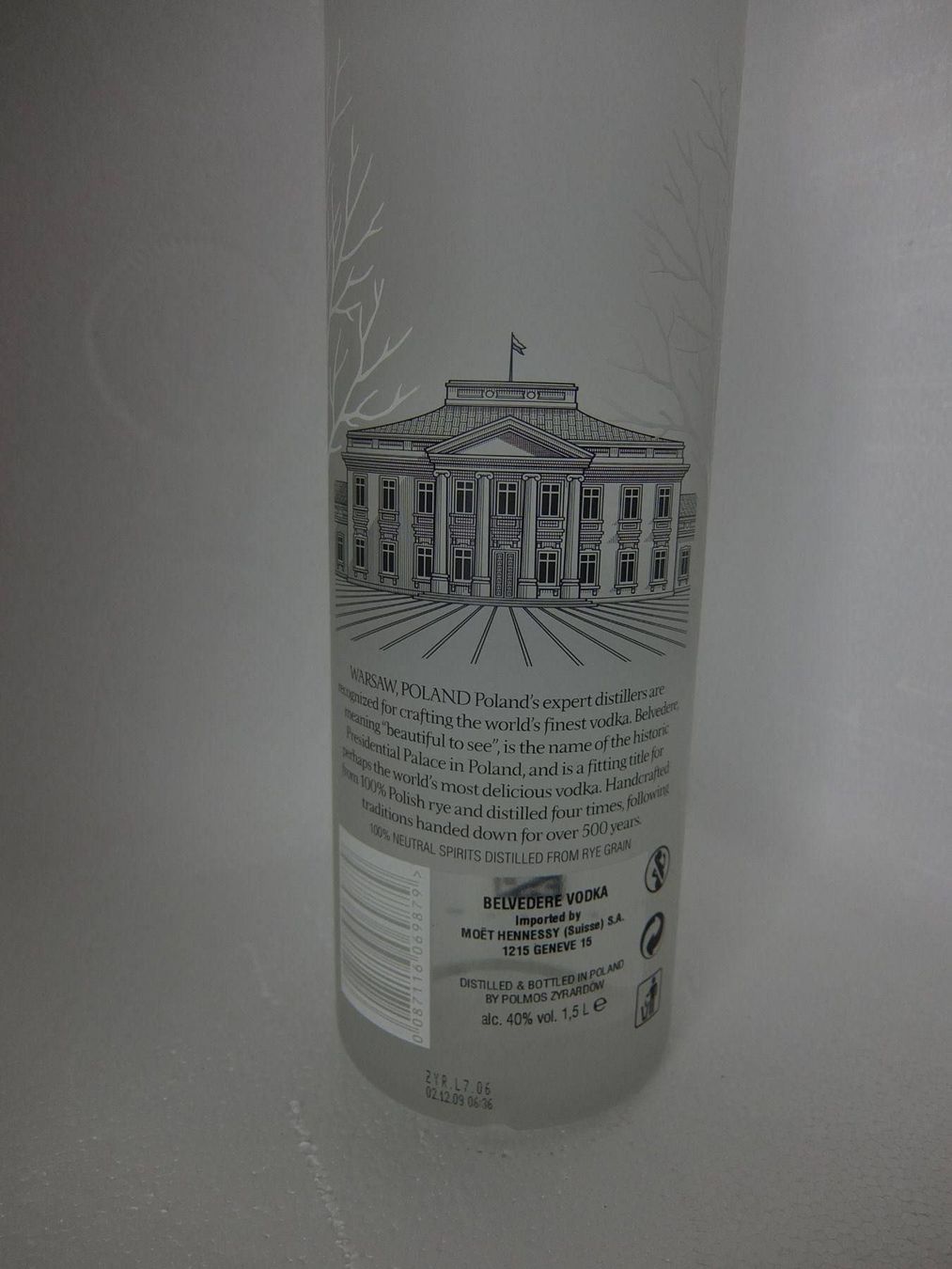 Belvedere Bevande alcoliche: 1 Magnum Flasche Vodka, Belvedere Vodka – Nuovo e nell'imballaggio originale da Wöschnau venduto da Vinsale 3