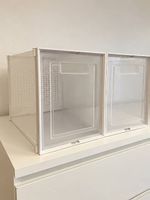 stapelbare Schuhboxen transparent