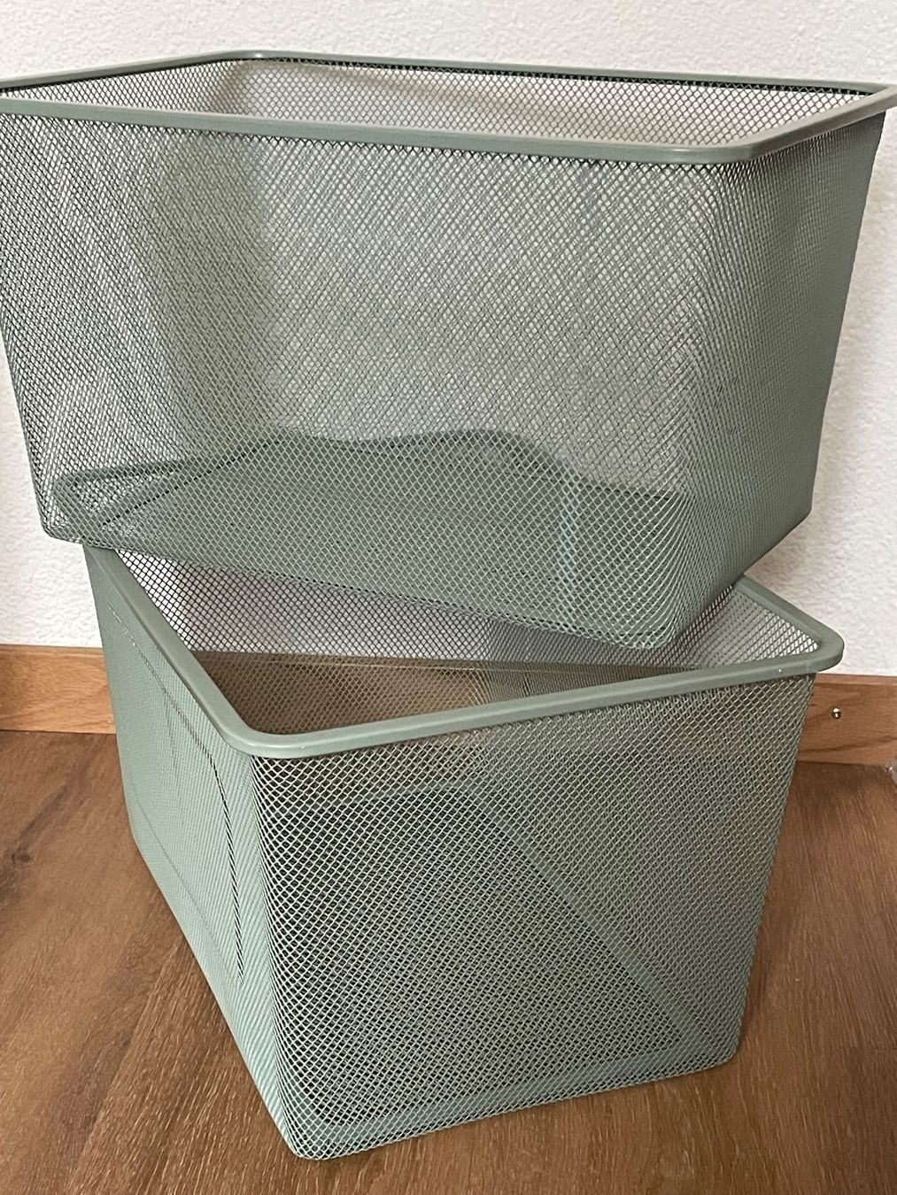 Ikea Autres articles pour la maison: 2 Drahtnetzkörbe, grün, von Ikea, TROFAST – D'occasion à Cham par 2eye