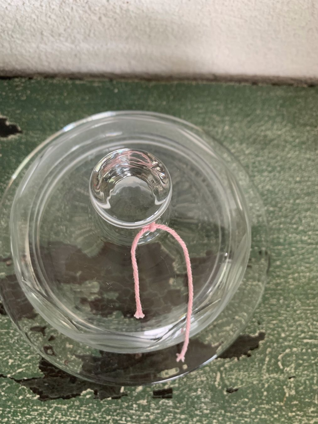 Gläser: Vintage Glasdose mit Schliff 12 cm – Gebraucht aus Kirchdorf von Vintagewunder 1