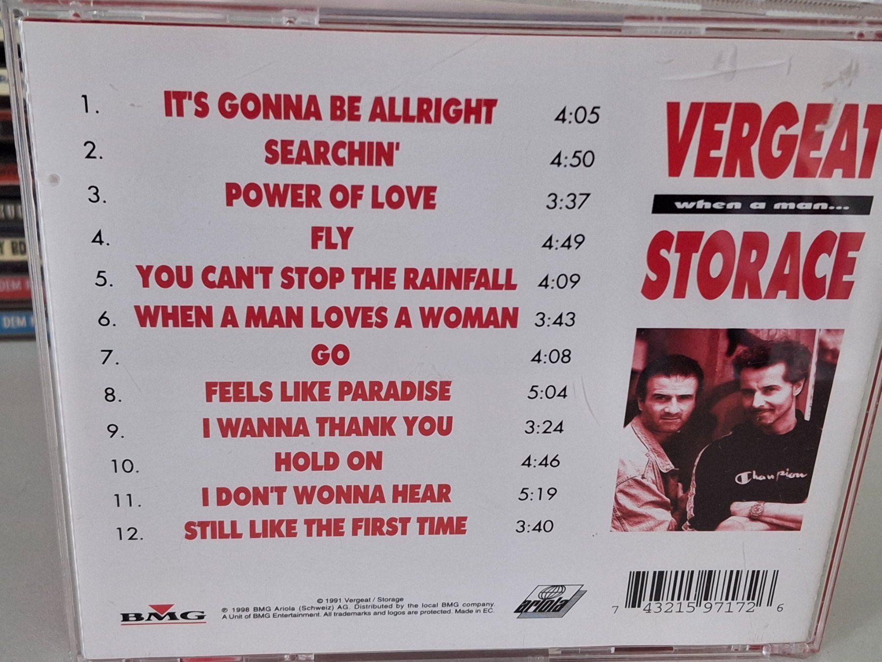 CDs: CD Vergeat Storage - When A Man... Rarität – Gebraucht aus Aarberg von Jackup1 1
